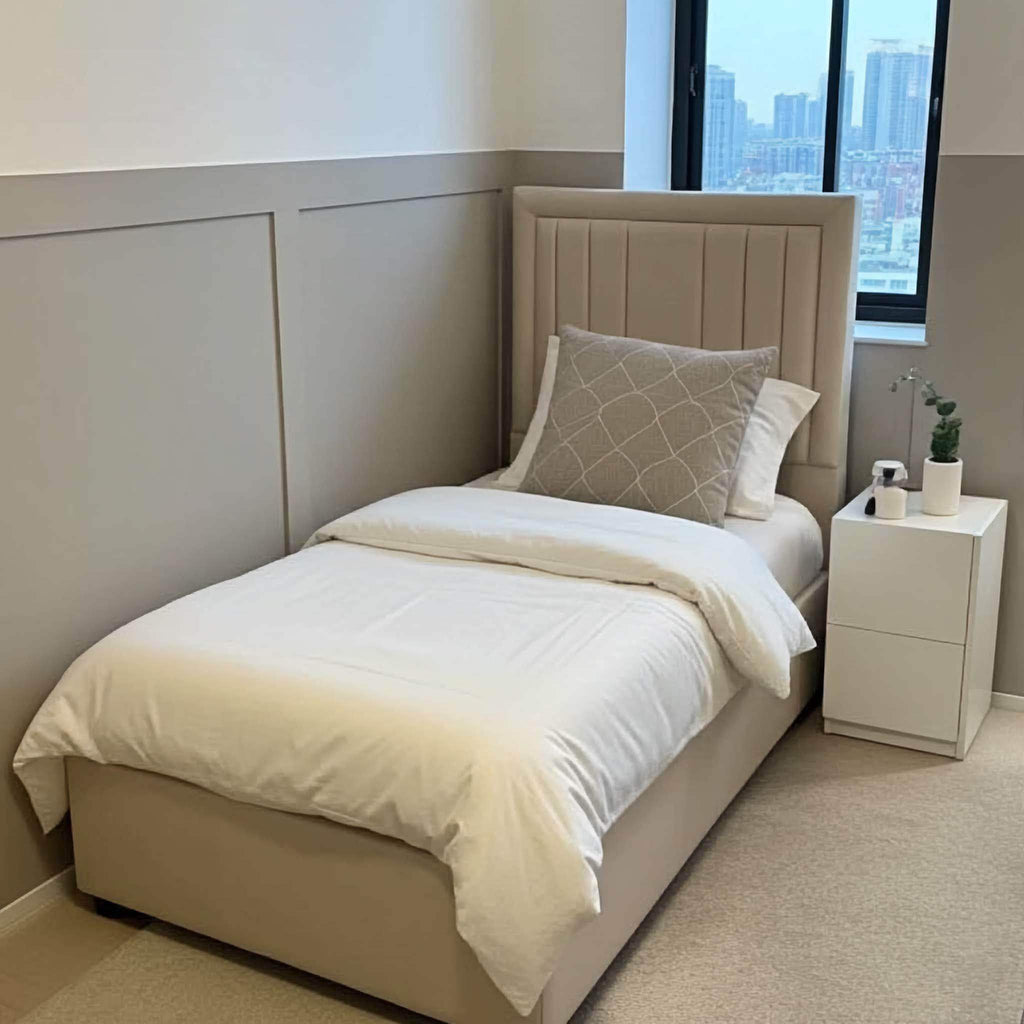 Jose End Lift Ottoman Bed Frame – Luxury Meets Practical Storage - UK Beds Direct ltd