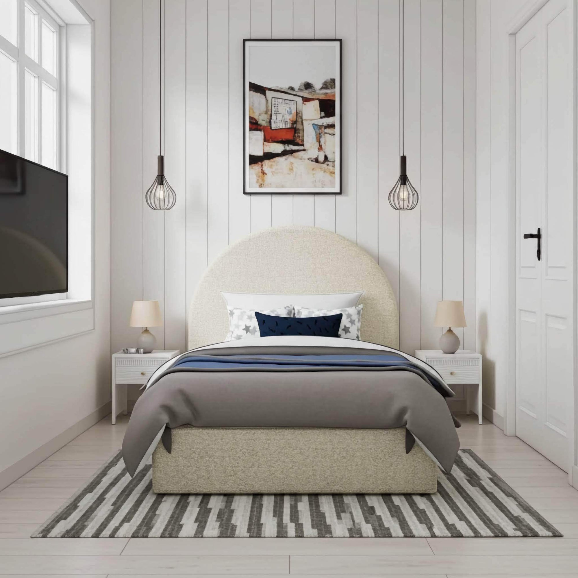 The Little Arc Ottoman Bed Frame: Stylish Storage - UK Beds Direct ltd