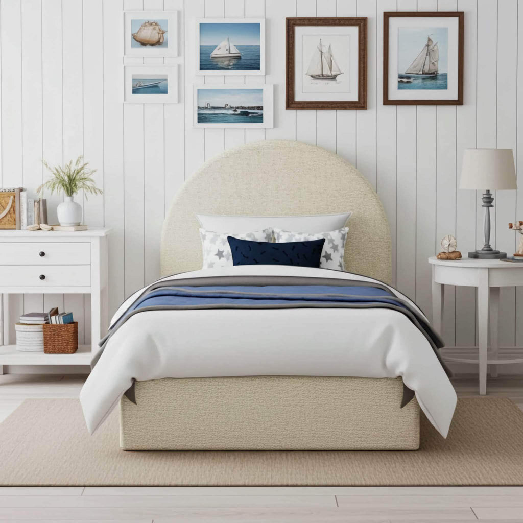 The Little Arc Ottoman Bed Frame: Stylish Storage - UK Beds Direct ltd