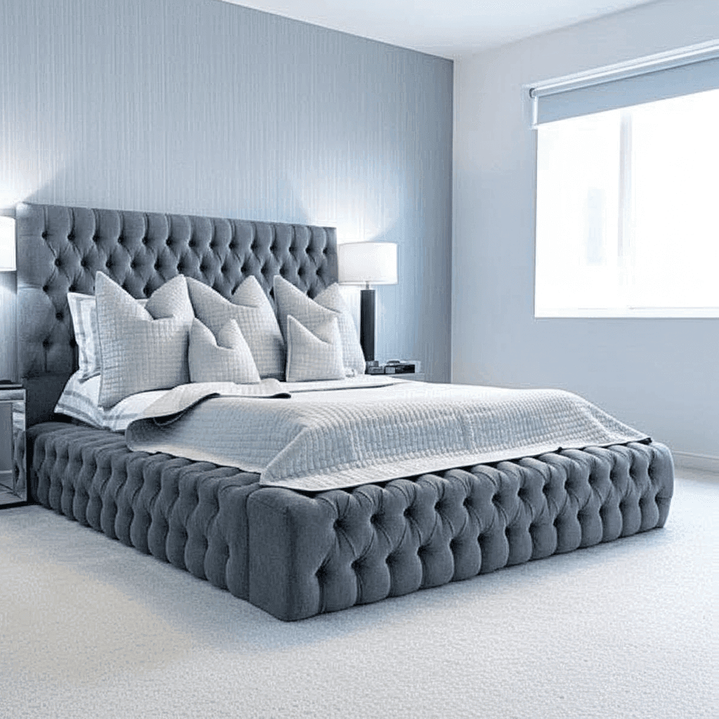 Luxeaire Ambassador Bed Frame UK – Luxury Upholstered Bed with Storage Options - UK Beds Direct ltd