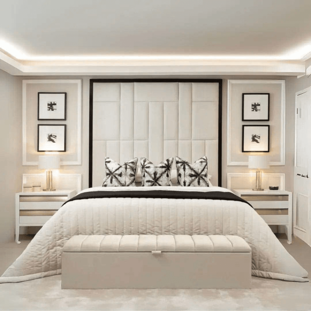 Quebec Wall Panel Bed Frame UK – Stunning Multi-Panel Design | UK Beds Direct - UK Beds Direct ltd